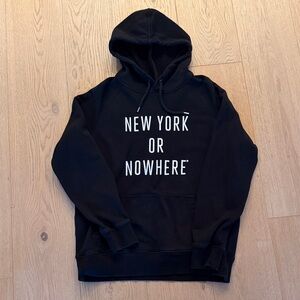 Black 'New York or Nowhere' Pullover Hoodie